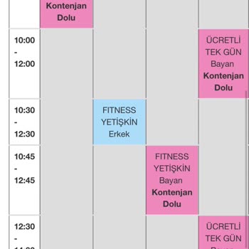 Bahçelievler Belediyesi Siyavuşpaşa Spor Kompleksi (Bahçelievler) Kadın Fitness Kontenjanı