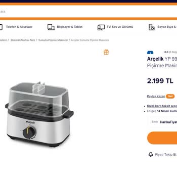 Arçelik Yumurta Makinesi Fiyaskosu