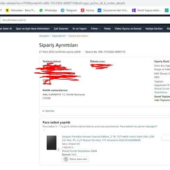 Amazon Satın Alınan Ürün Teslim Aşamasında İadesi İstenilmesi