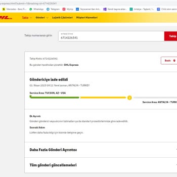 Amazon Satın Alınan Ürün Teslim Aşamasında İadesi İstenilmesi