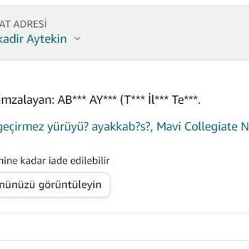 Amazon Fiyat Farkı İade Talebi