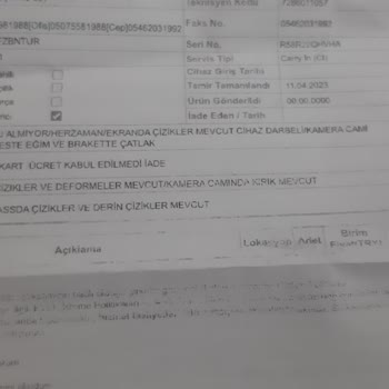 Samsung Servisin Sağlam Parçaları Değiştirip Ücret İstemesi