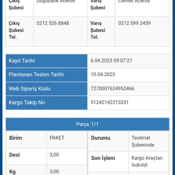 Sürat Kargo Cennet Şubesi Hakaret Tarzı Konuşma Düzgün Cevap Vermeme