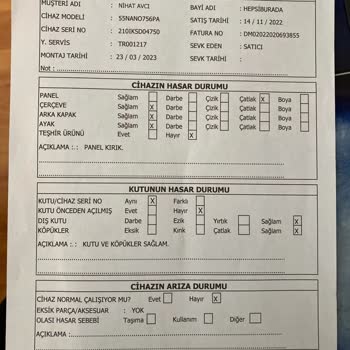 Hepsiburada Dan Aldığım Kırık Televizyon