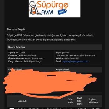 Süpürge AVM İADE/değişim Sorunu!