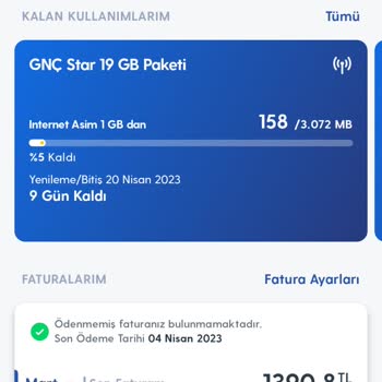 Turkcell Paket Aşımı Hesap Kesim Tarihi