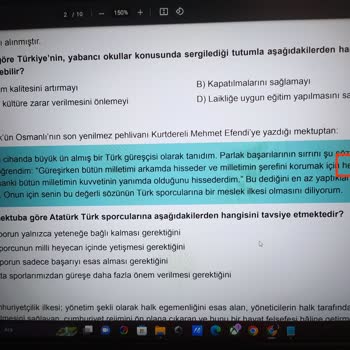 EBA'da Test Çözerken Gördüğüm Yazım Yanlışı