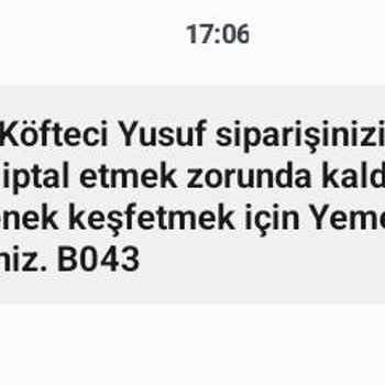 Köfteci Yusuf İptal Edilen Yemek