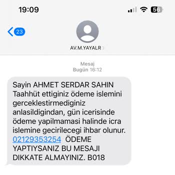 Global Satış Av. M. Yayalar Şikayet