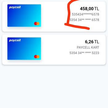 Paycell Sanal Kartım Uygulamada Görüntülenmiyor!