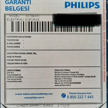 Philips Ev Aletleri Philips Garanti Hizmet*sizliği*