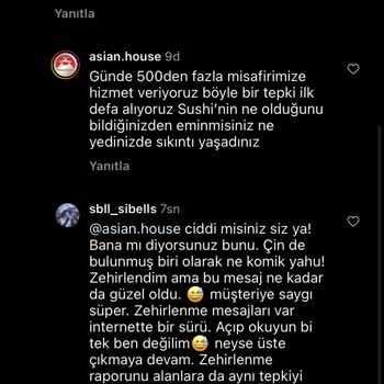 Asian House Zehirlenme Ve Saygısızlık