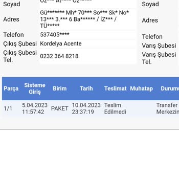 Sürat Kargo Altı Gündür Transfer Merkezinde Bekleyen Koli