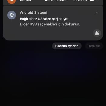 Samsung Telefon Bağlı Cihaz USB Den Şarj Oluyor Hatası