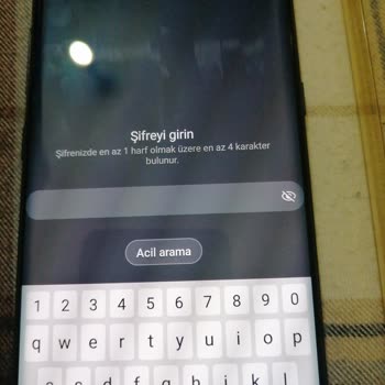 Samsung Telefon Şifre Sorunu En Az 1 Harf En Az 4 Karakter