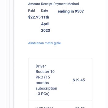 İobit Padle.com Satin Alma İşlemini İptal Etmek İstiyorum 22$ Ve 19$