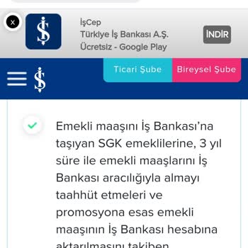 İş Bankası Promosyon Ödemesinde Emekliyi Yanıltma