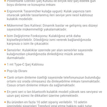 Trendyol 3 Nesil Bluetooth Kulaklık