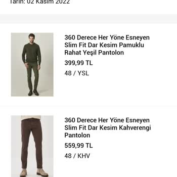 Altınyıldız 360 Pantolon Deforme Oldu