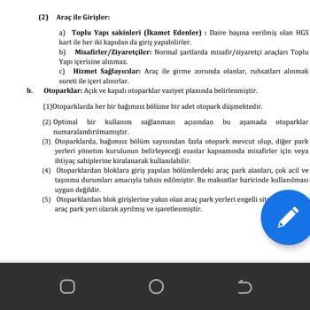 Teknik Yapı Evora A Parsel Site İçerisinde Otopark Sorunu Ve Hatalı Park Cezaları.