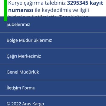 Aras Kargo Talebe Karşılık Evden Kargomu Almıyor!