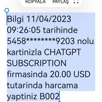 Chatgpt İzinsiz Hesaplardan Para Çekme!