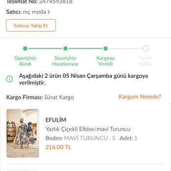 Sürat Kargo Alanya Şubesi Dağıtımları Yapmıyor