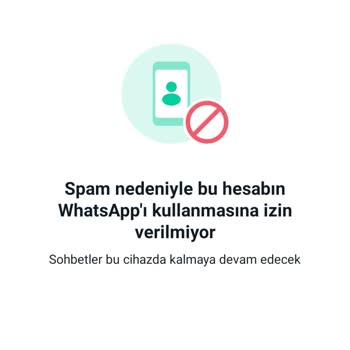 WhatsApp Hesabım Spam Yemiş