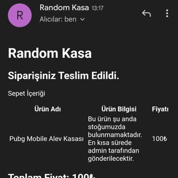 Random Kasa Alev Kasa Aldım Ve Vermedi Paramı Geri İsterim