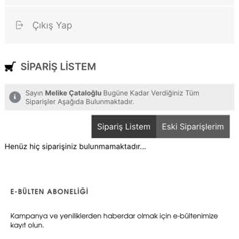 Sportinn Siparişiniz Bulunmamaktadır Hatası Alıyorum