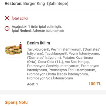Trendyol Yemek Tarafından Ücret İadem Gerçekleşmedi.