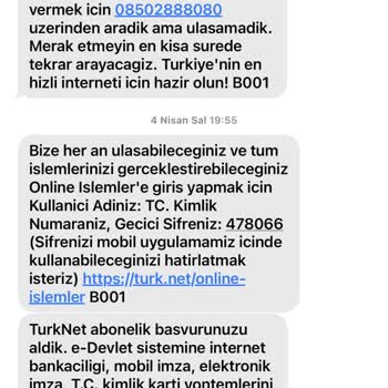 TurkNet İnternet Hizmeti Sağlayamaması