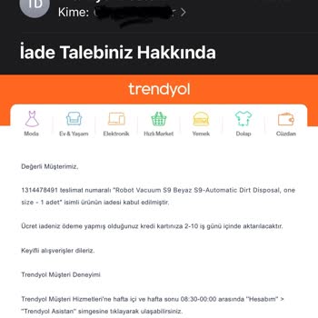 Trendyol Ücret İadesi Yapmıyor