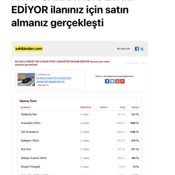 Sahibinden Haksız Alınan İlan Ve Ful Doping Parası