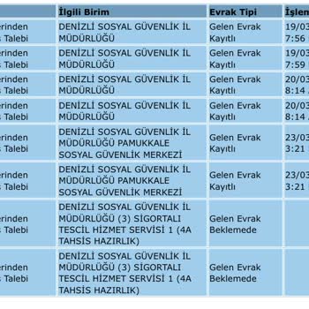 SGK Dys Takip "Evrak Beklemede" Sorunu
