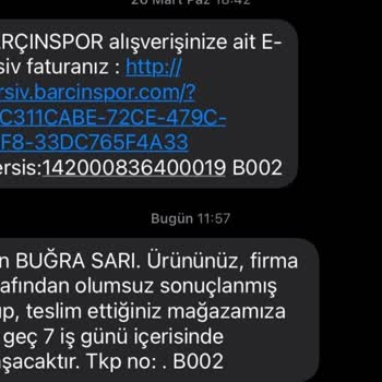 Barçın Spor Nike Hatalı Ayakkabı Değişimine Red Cevabı Verilmesi