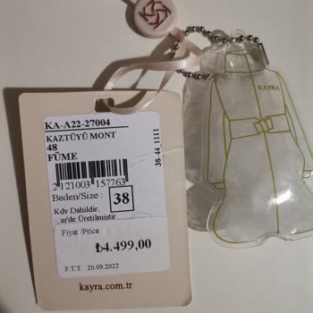 Kayra Giyim Ankara Ankamall Mağazasından Aldığım Kaz Tüyü Montta Boyut Sorunu Ve Kalite Problemleri