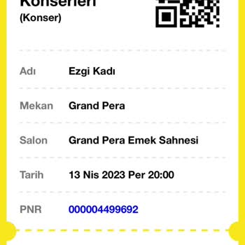 Grand Pera Biletinial.com Bilet İptalinin Olmayışı