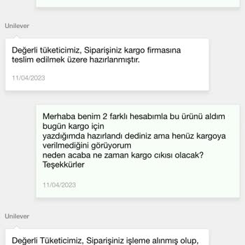 Unilever Food Solutions Oyalıyor Mesajlara Cevap Vermiyor