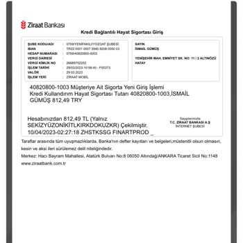 Ziraat Bankası Kredide Kesinti Uygulanmış