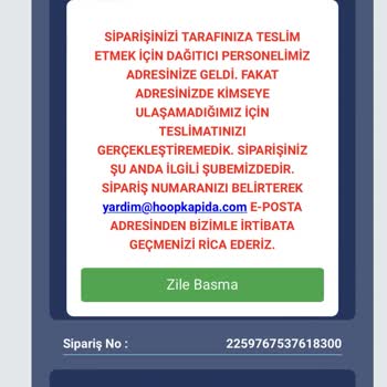 Hoopkapıda İşini Yapmayan Kargo Şirketi