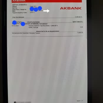 Akbank'ta Kapanan Kartta Chip Paranın Aktarılamaması