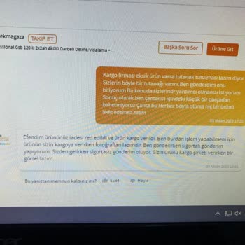 Trendyol Aldığım Üründe Eksik Ürün Gönderilmesi