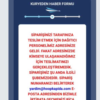 Hoopkapıda Aynı Gün Teslimat Sorunu