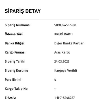 Kartal Yuvası Sipariş Teslimat Edilmiyor