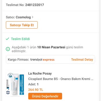 Cosmolog'dan La Roche Posay Ürün Aldım Sahte Ürün Sahte Barkod