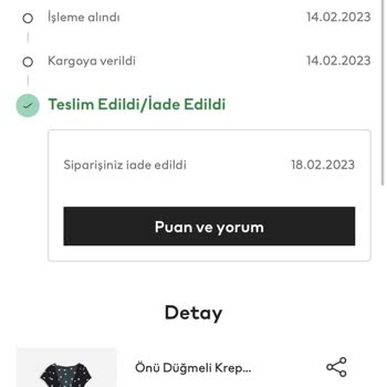 H&M İade Kabul Edilmedi!