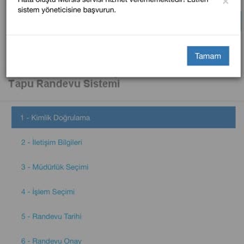 Web Tapu' Fan Randevu Alamıyorum