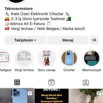 Teknoavmstore (Instagram) Çekiliş Kazandınız Mesajı