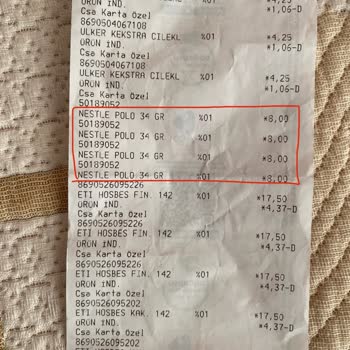 Carrefour'daki Polo Şeker İndirimi Fişe Yansımamış Ve Fark Verilmiyor!